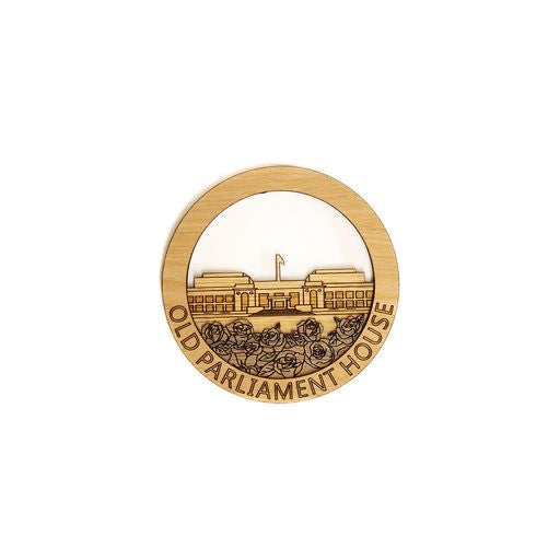 Old Parliament House Wooden Magnet