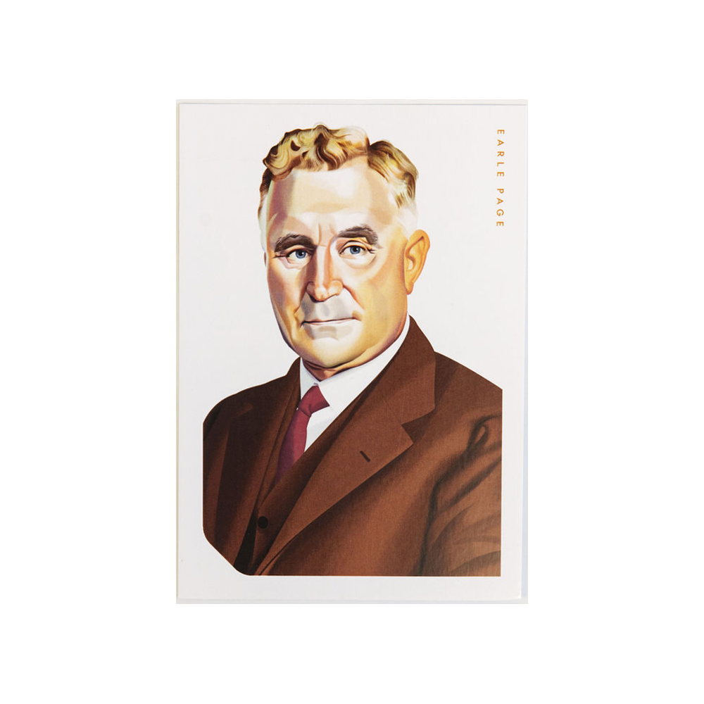 Earle Page Postcard
