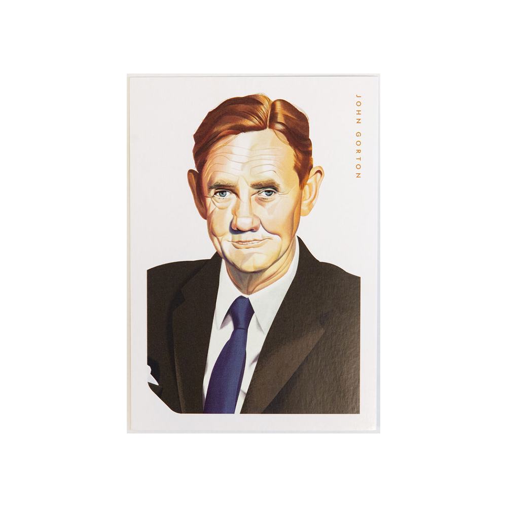 John Gorton Postcard