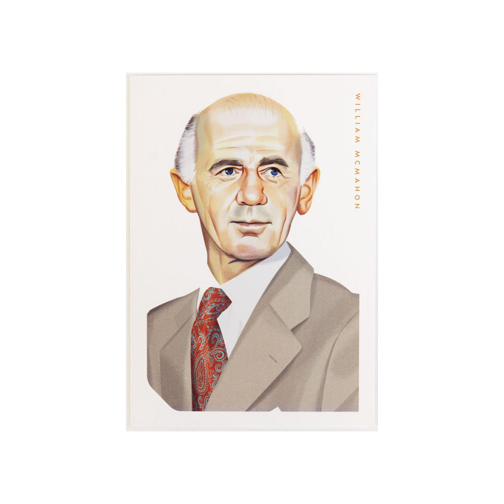 William McMahon Postcard