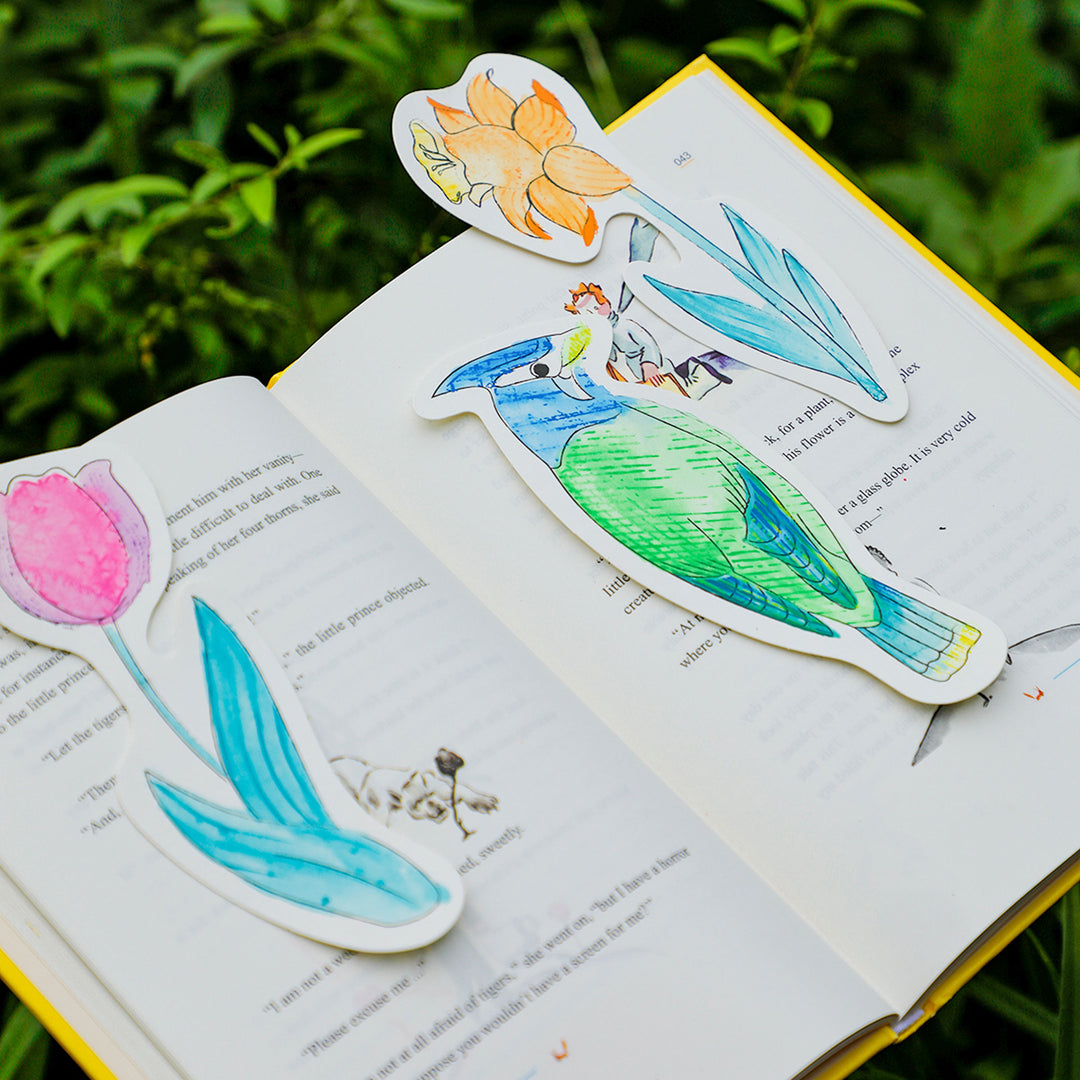 Avenir Bird Paint by Water Bookmarks