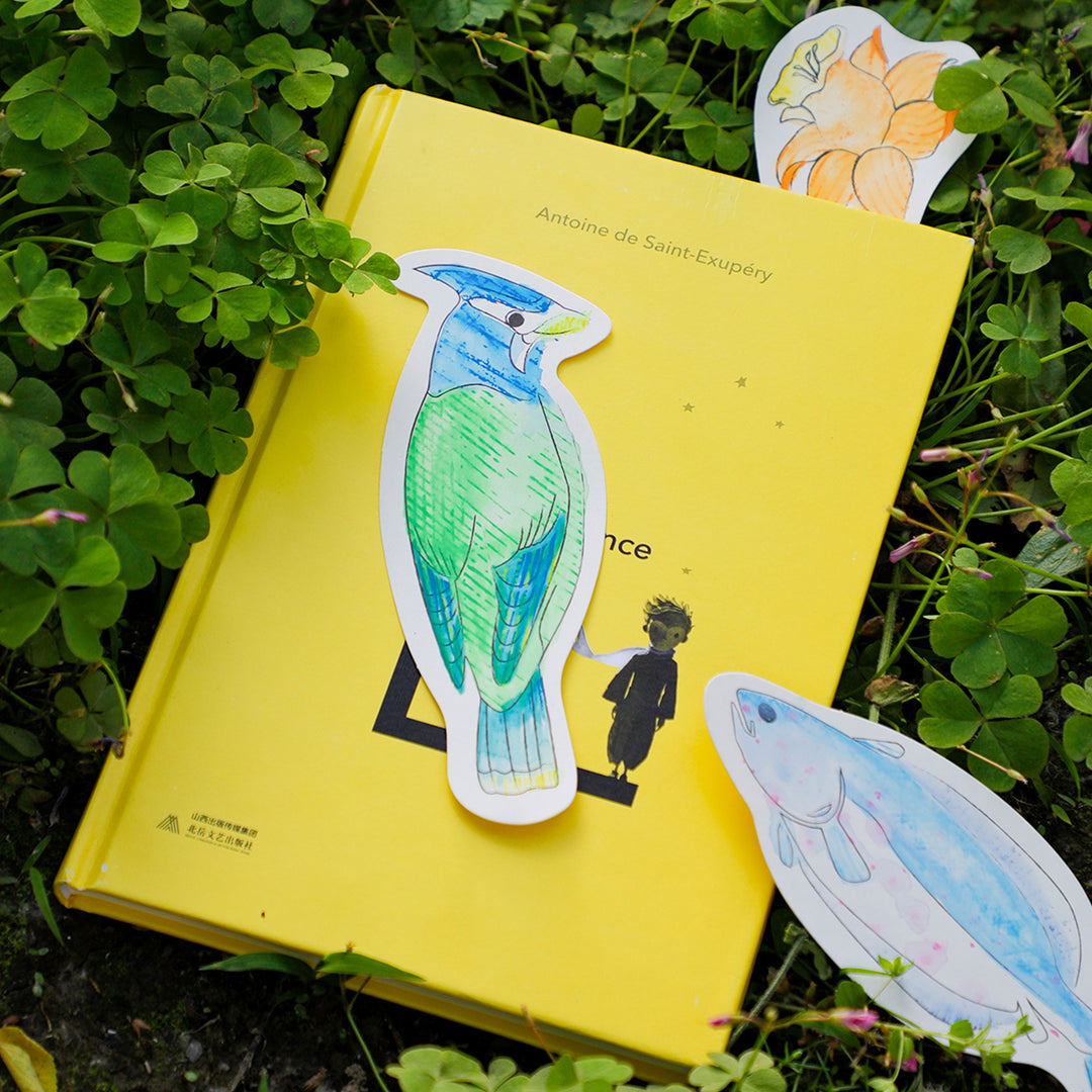 Avenir Bird Paint by Water Bookmarks