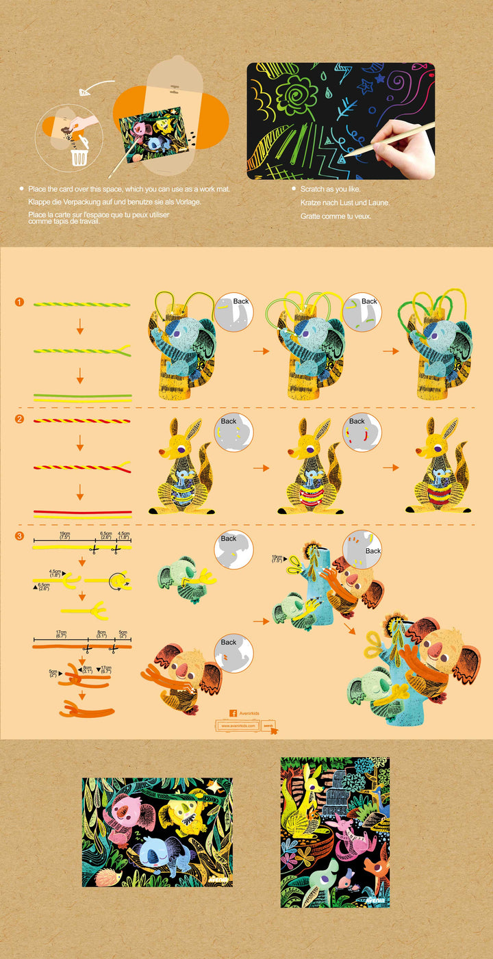 Avenir Scratch Koalas & Kangaroos