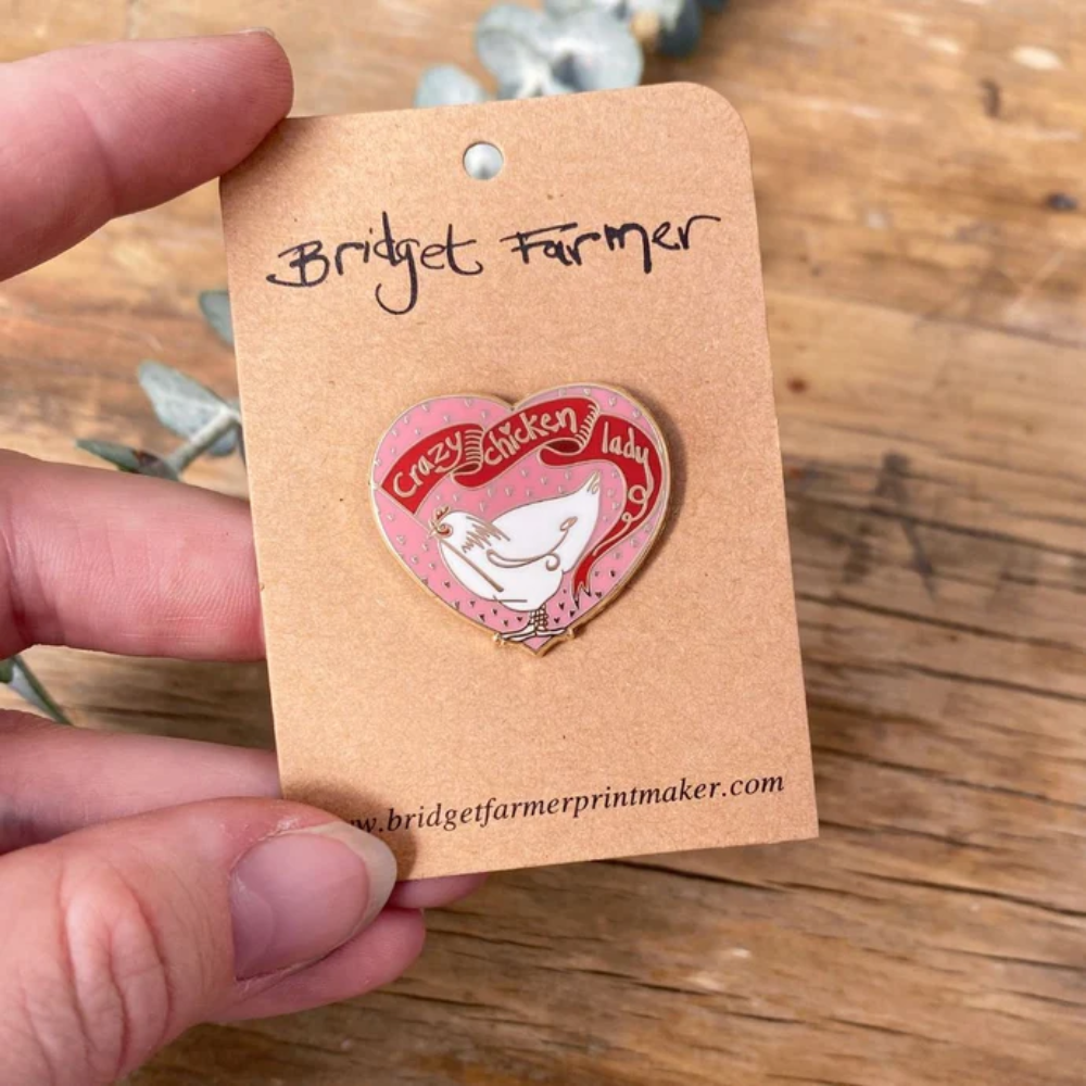 Crazy Chicken Lady - Lapel Pin