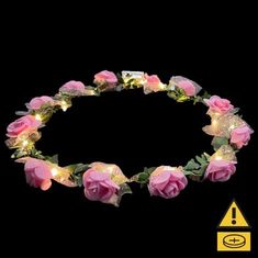 Everything Glows LED Flower Crown Pink