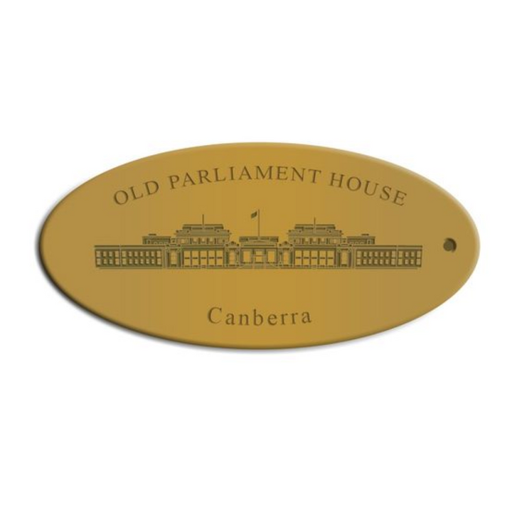 Old Parliament House Brass Keyring