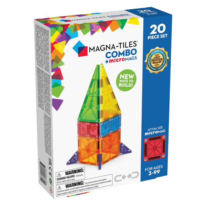 Magna-Tiles Micromags 20 Piece Set