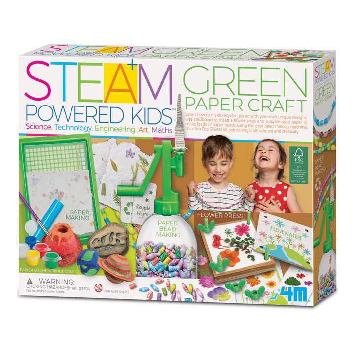 STEAM Powered Kids Green Paper Craft