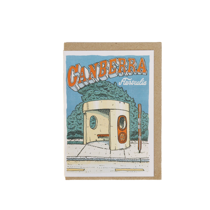 Bus Shelter Greeting Card