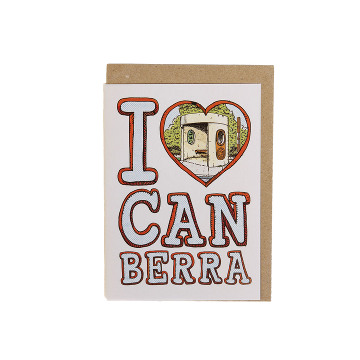 I Love Canberra Greeting Card