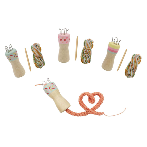 Wooden Knitting Doll
