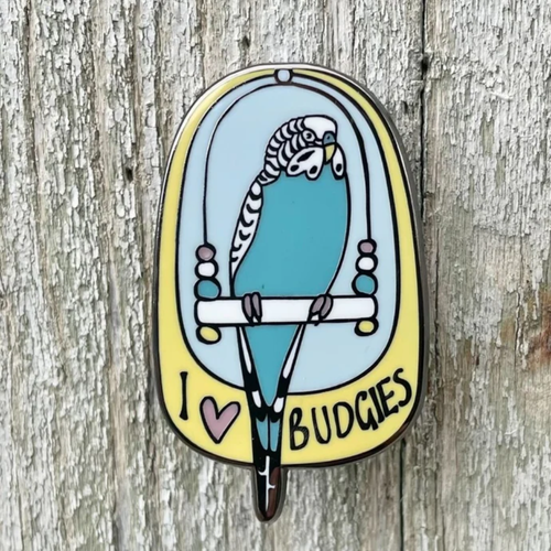 I love Budgies - Lapel Pin