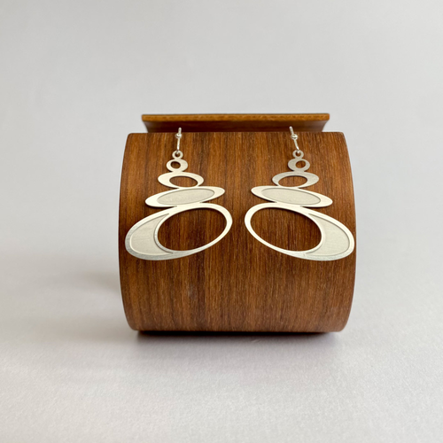Pebble Hook Earrings Lrg