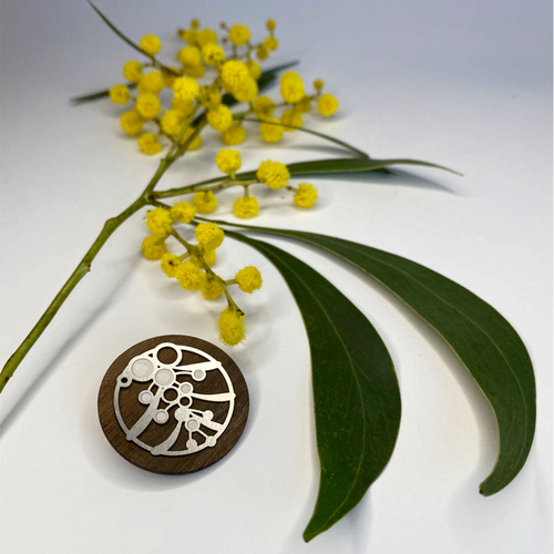 Wattle Brooch