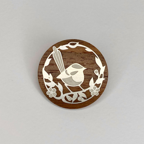 Fairy Wren Brooch