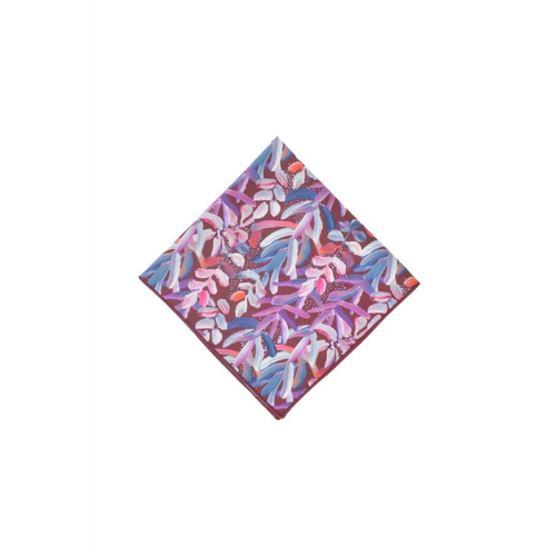 Peggy and Finn Protea Burgundy Pocket Square