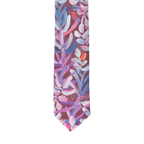 Peggy and Finn Protea Burgundy Cotton Tie