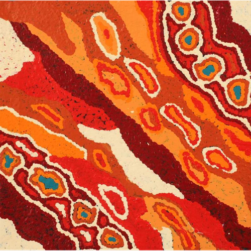Painting Amelia Nakamarra Walker/Yarla Jukurrpa/Bush Potato Dreaming