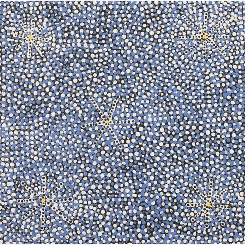 Painting Dorothy Napurrurla Dickson/Ngurlu Jukurrpa/Native Seed Dreaming
