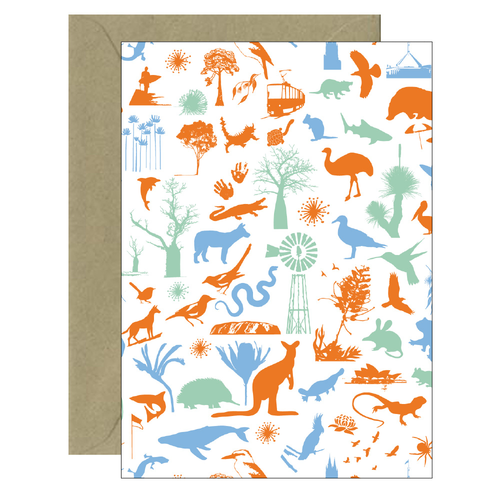 Australin Icon Greeting Card