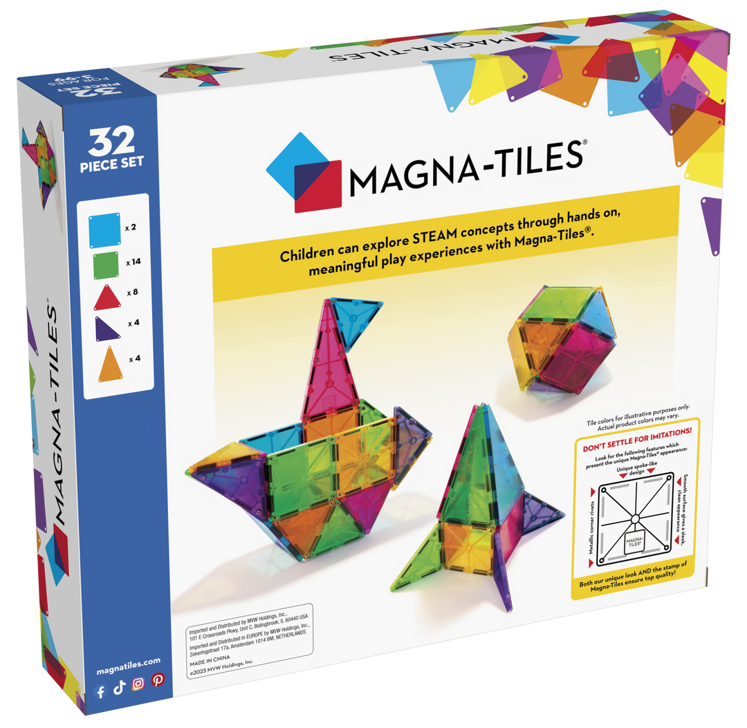 Magna-Tiles Classic 32 Piece Set