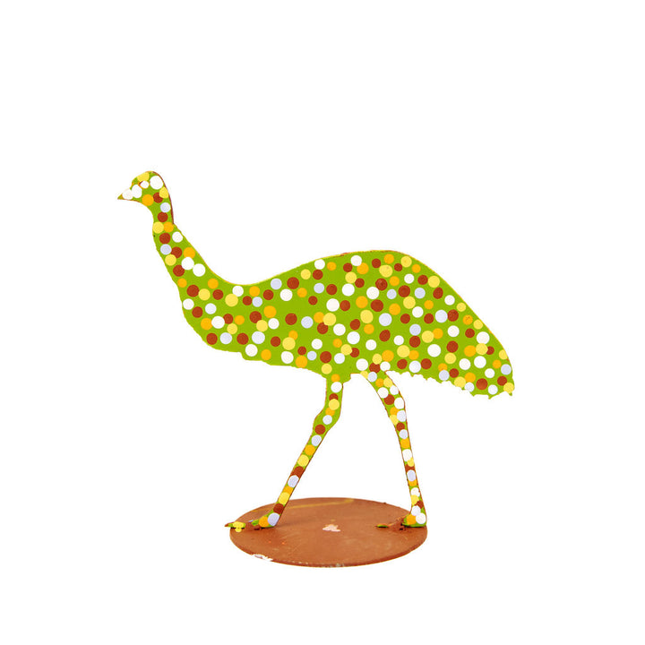 Metal Emu Green and Polka Dot