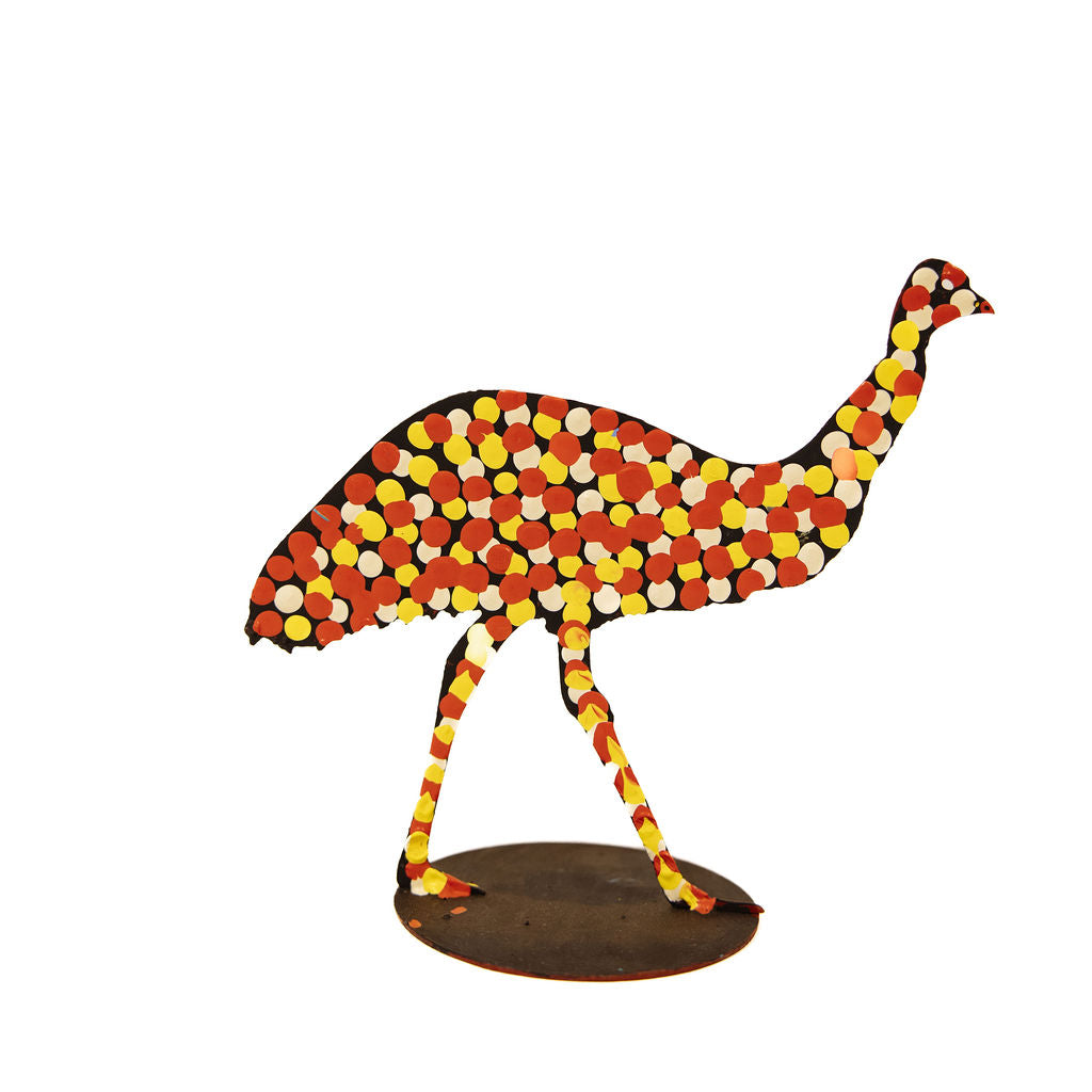 Metal Emu Red, White, Yellow