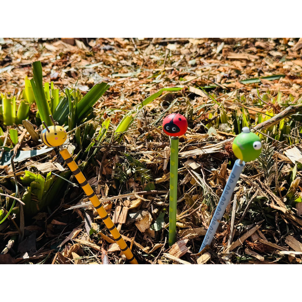 Wooden Spring Animal Pencil
