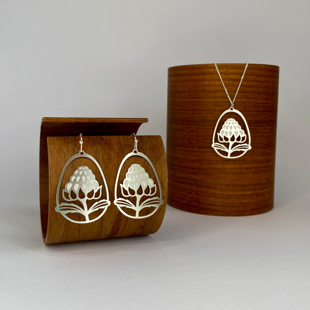 Waratah Hook Earrings