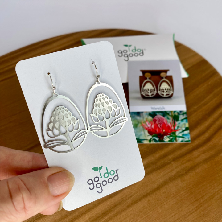 Waratah Hook Earrings