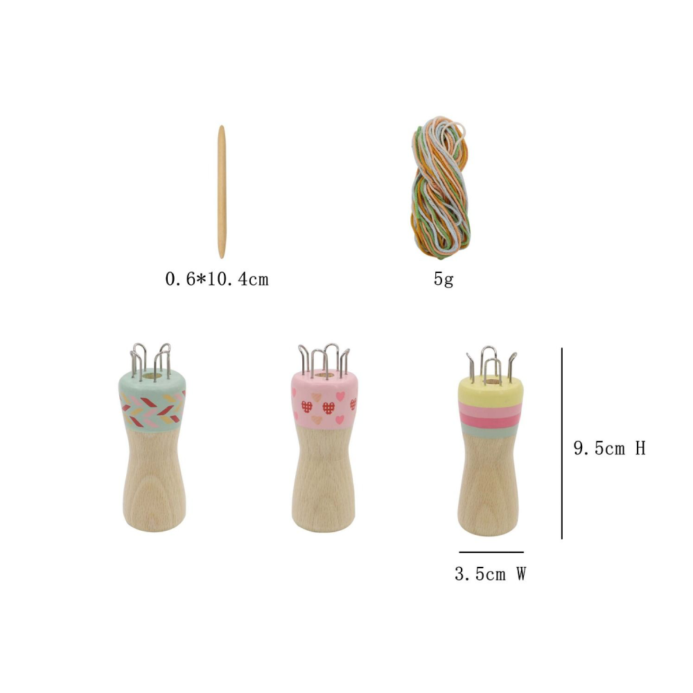 Wooden Knitting Doll